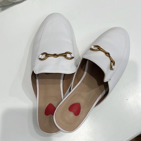 NEW White Mule Slides - Picture 7 of 13